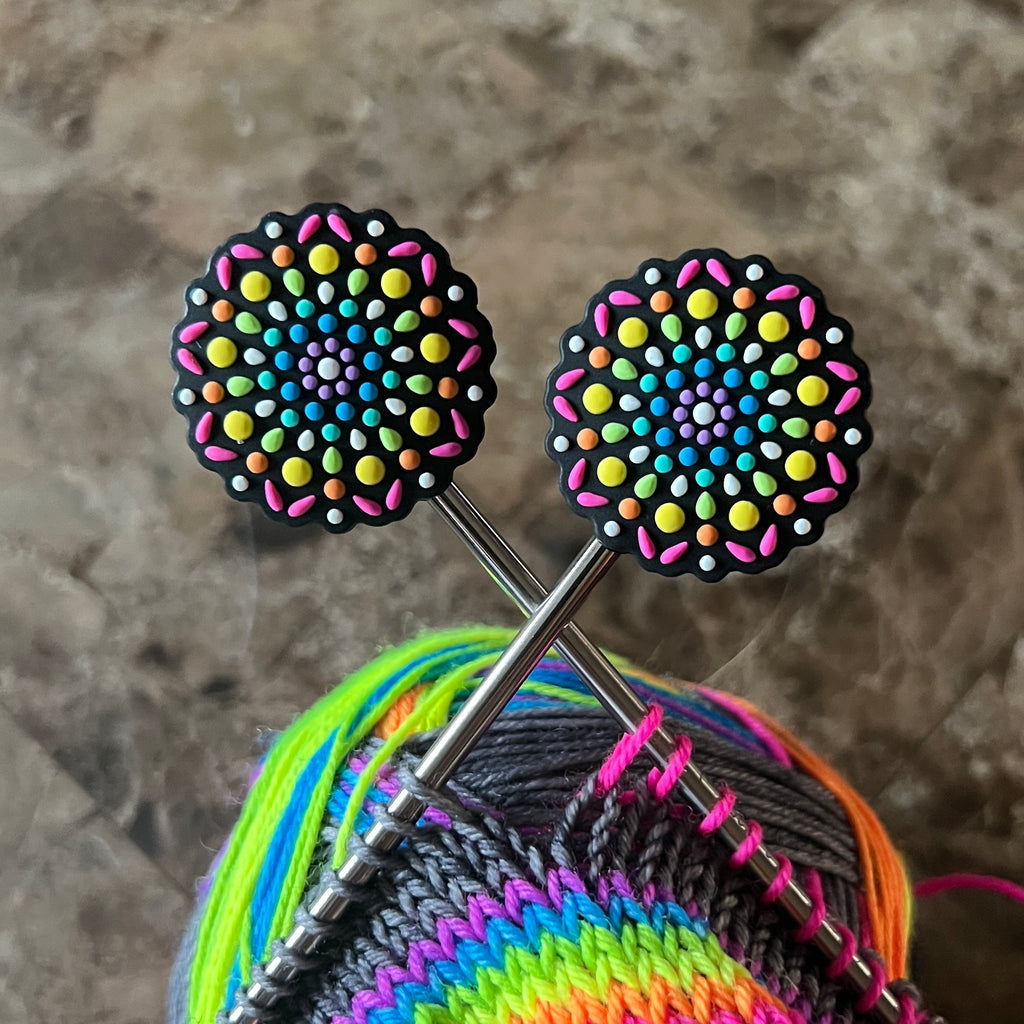 Rainbow Mandala Stitch Stoppers