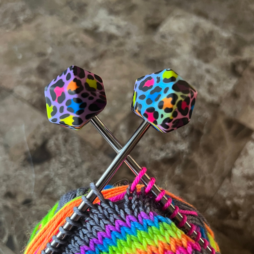 Neon Animal Print Stitch Stoppers